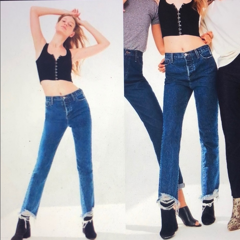 Urban Outfitters BDG straight + narrow high rise